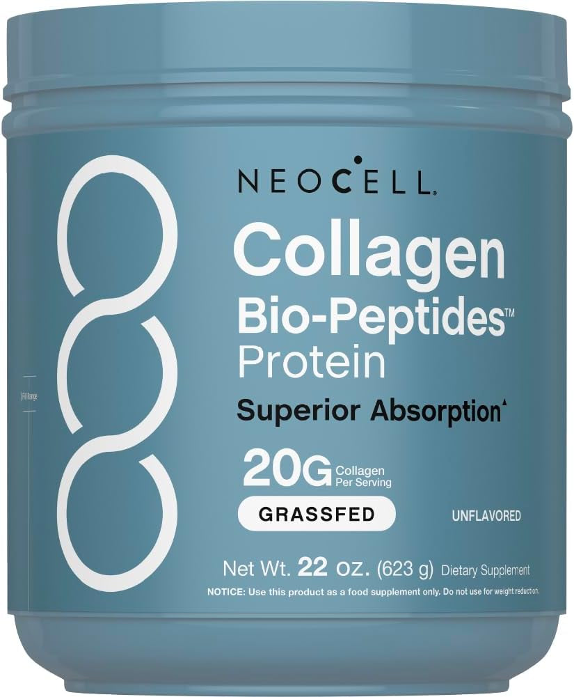 Collagen Bio-Peptides Powder | 22Oz | Super Hair, Skin, and Nails | Superior Absorption | Grassfed Protein Supplement | Advanced with 18 Essential Amino Acids